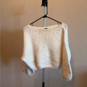 Free People Flurry Sweater in Optic White.